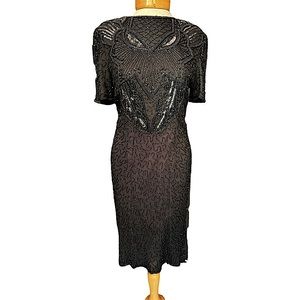 V I N T A G E   Black Sequin LBD